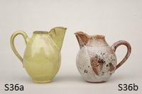 gelber Krug und br�unlicher Krug